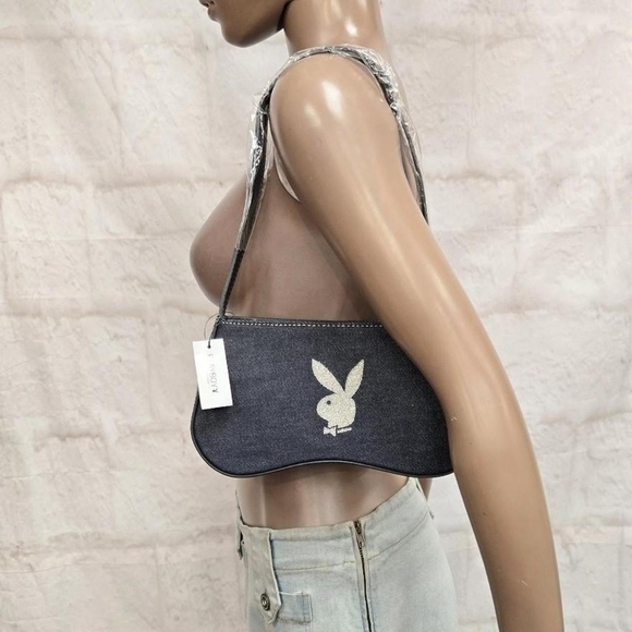 Y2K Playboy denim purse - Picture 2 of 8